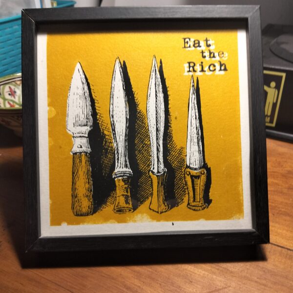 Serigrafía con marco.