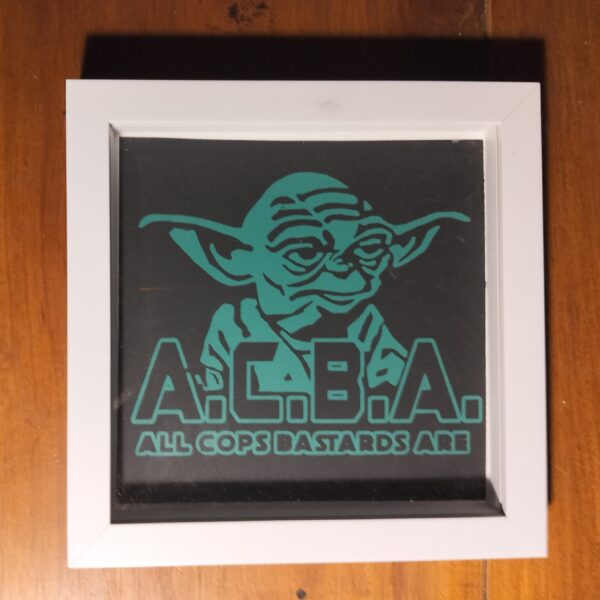 Serigrafía con marco.